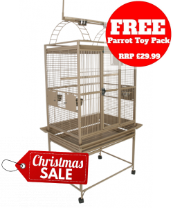 Parrot-Supplies Dakota Play Top Parrot Cage Stone